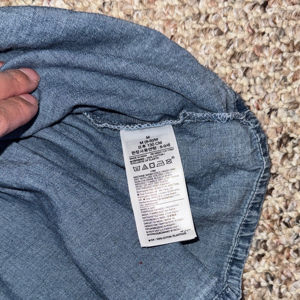 GAP Blue Denim Casual Kids Dress - Picture 7 of 9